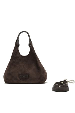 Dark brown Dua bag soft suede GIANNI CHIARINI | BS9779CMPL974